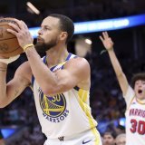 Stephen Curry devra passer par la case des play-in. KEYSTONE/AP/Scott Strazzante
